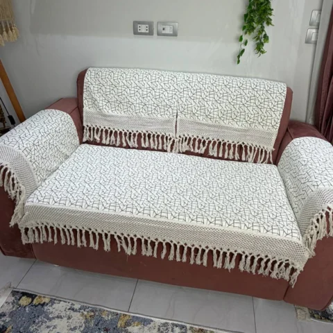 طقم ركنة بياضات 2 قطعة شكل خطوط