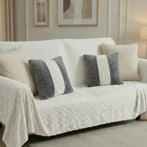 عرض 6 أكياس خدادية فرو جاكار فاخر (2 لون)